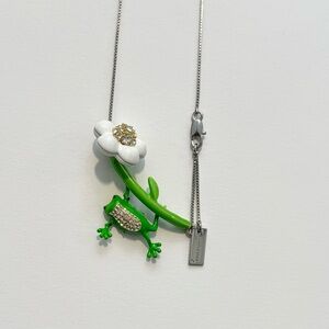 Marc Jacobs Green Frog Pendant Necklace